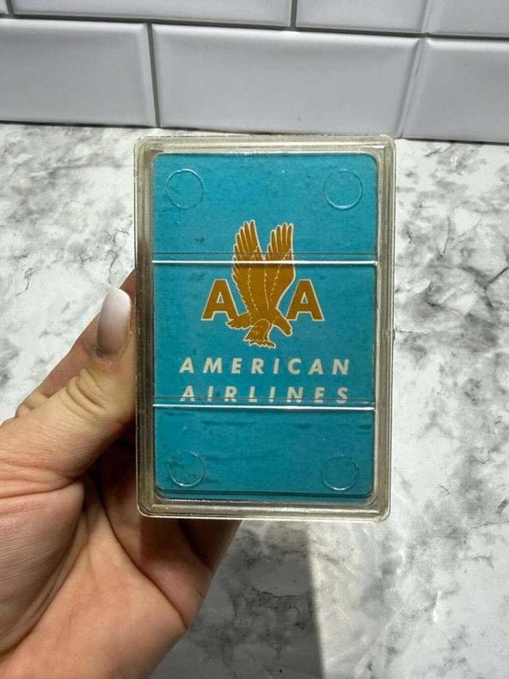 Vintage American Airlines Playing Cards Complete Deck Whitman Case